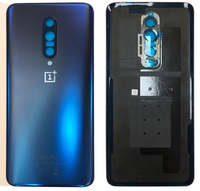 Boîtier de couverture arrière de batterie pour Oneplus 7 7T 7 Pro avec étui en verre de couverture arrière d'objectif de caméra