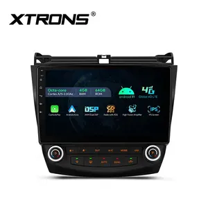 XTRONS 10.1英寸触摸屏内置4G安卓车载视频播放器，适用于本田雅阁配苹果汽车播放安卓汽车