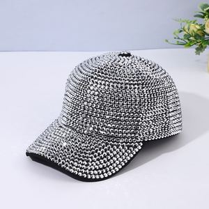 Cappellino da Baseball Multicolore Omens con Ricamo Floreale di Strass Lucidi, Regolabile per Vendita all'Ingrosso, Ideale per Uso Quotidiano e Casual all'Aperto - Product Image 3