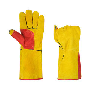 Gants de sécurité pour soudeur professionnel résistant à la chaleur <span class=keywords><strong>Manique</strong></span> Gants de soudage en cuir résistant à la déchirure - Product Image 1