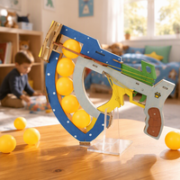 Kit STEM de tir au ping-pong DIY, catapulte en bois, expérience scientifique, jouet éducatif, projet de physique, alimenté par piles/énergie solaire