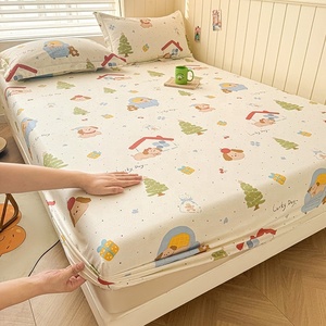 Lenzuolo singolo stampato in cotone per neonati, adatto per viaggi internazionali, con morbido coprimaterasso singolo e matrimoniale - Product Image 2