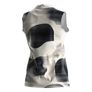 Polo sin mangas para mujer, material fresco y transpirable, corte ajustado, diseñado para la cancha de tenis y el estilo diario. - Product Image 4