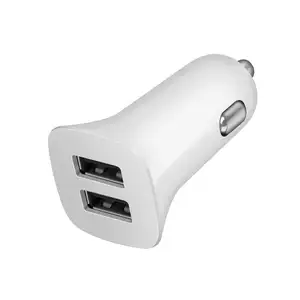 Penjualan laris adaptor pengisi daya mobil USB ganda 5V 2,4 A Universal ponsel 2 Port Usb