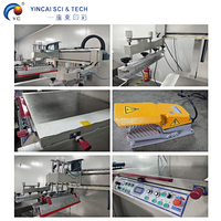 Impresora de pantalla de seda semiautomática/automática de varios tamaños/máquina de serigrafía para pegatina de transferencia de agua de vidrio plano