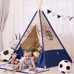 Tentes jouets <span class=keywords><strong>tipi</strong></span> camping tente extérieure <span class=keywords><strong>adulte</strong></span> <span class=keywords><strong>tipi</strong></span> canop <span class=keywords><strong>intérieur</strong></span> blanc bleu jouer enfants <span class=keywords><strong>tipi</strong></span> tente/ - Product Image 3