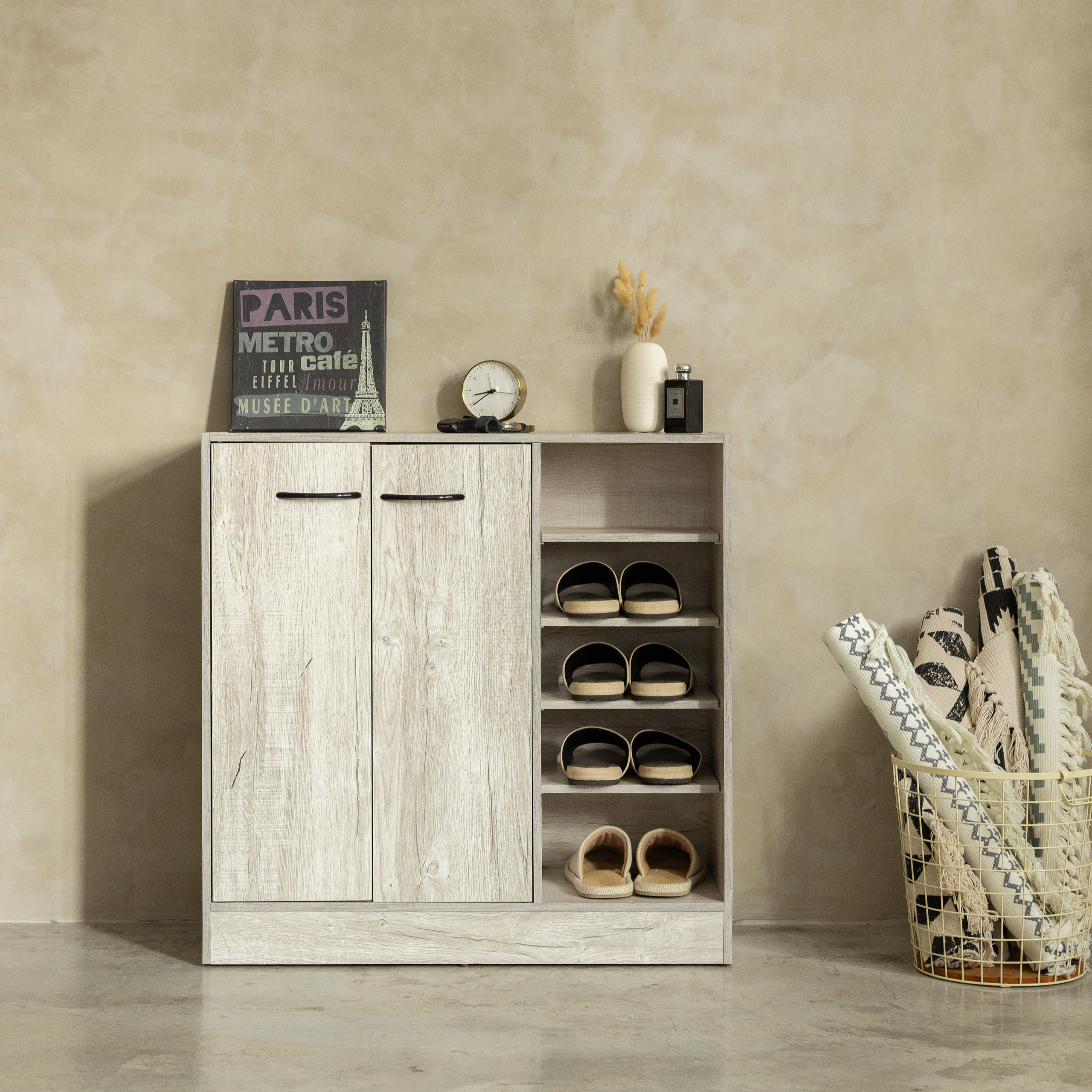Buy Turkish Shoe Cabinet 5-Layer Metal Construction