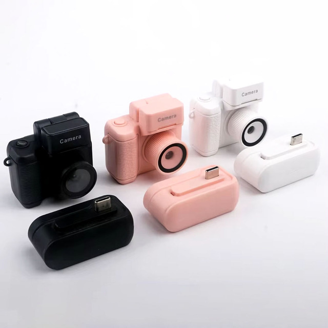 Mini Digital Camera With USB Charging Case Black Pink White Color Options Fixed Focus No Screen Compact Design
