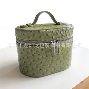 Sac cosmétique en PU de Chine, motif autruche, multi-compartiments, étui de rangement portable pour usage quotidien - Product Image 5