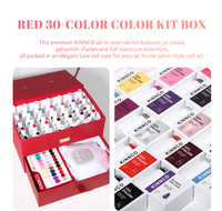 KINNCO - Vernis à ongles en gel au design unique - Collection de 30 couleurs classiques - Coffret cadeau avec vernis à ongles en gel TPO sans HEMA de 15 ml - Essentiels complets pour la manucure