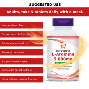 Tabletas de L-Arginina de Alta Potencia con Vitamina B6, B12 y Folato, Suplemento Dietético para Mejorar el Rendimiento en el Ejercicio - Product Image 4