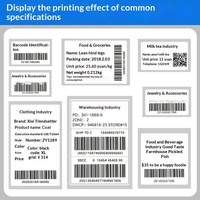 Étiquettes autocollantes vierges en papier couché 100*80*60*50*40*30 Forme rectangulaire arrondie Rouleau d'emballage Autocollants de codes-barres Industriels