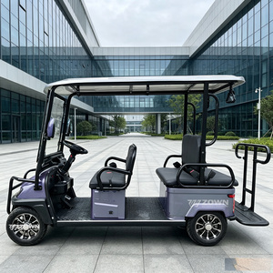 Voiturette de golf électrique sur mesure pour 4 personnes, faible bruit, zéro émission, batterie lithium-ion, pour hôtel, campus, navette communautaire - Product Image 4