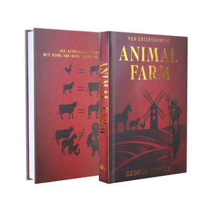 Custom Print Hardcover Book Matt <b>Red</b> Cover Offset Printing Hard Coated Art <b>Paper</b> Quality Custom Gold Fail Stamping - Product Image 1