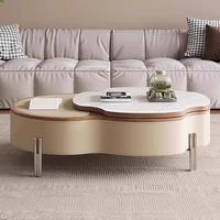 Table basse moderne avec plateau relevable et rangement, fabriquée en Chine, pour salon