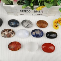 Pierre de palmier en cristal naturel de qualité supérieure, calcédoine bleue, jaspe, sélénite, ornement de bureau en gros