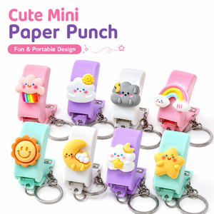 Venta al por mayor personalizado Mini dibujos animados 10 # <span class=keywords><strong>grapadora</strong></span> papelería oficina escuela lindas grapadoras para niñas - Product Image 1