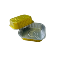 Gobelets et couvercles en aluminium stérilisables à haute température, jetables, écologiques, de qualité alimentaire, 250g, pour poudings et desserts