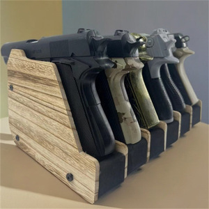 Toy Gun Display Rack With <b>EVA</b> Foam Inserts 4 6 Compartment Storage Organizer For Toy Guns - Product Image 1
