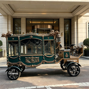 Remorque de cercueil vintage disponible en ODM, structure métallique renforcée, chariot de transport pour entreprises funéraires internationales - Product Image 1