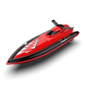 2.4G Kunststoff Hochgeschwindigkeits-RC-Rennboot 4-Kanal-Schiff elektrische Fernbedienung Boot Spielzeug für Kinder