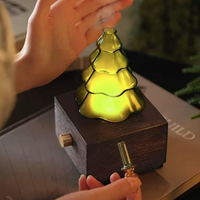 Diffuseur d'huiles essentielles sans eau en bois OEM pour la maison avec lumière LED nocturne