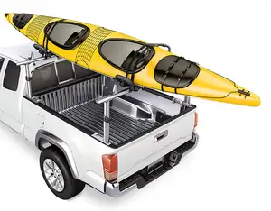REYNOL personalizable, Universal de aluminio para camioneta, cama, escalera, estante resistente para cama de camión, juego de dos barras para tabla de surf,
