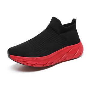 Chaussures de sport à semelle épaisse pour hommes et femmes 2026, respirantes en maille, décontractées, chaussettes tissées, pour la marche et la course à pied - Product Image 2