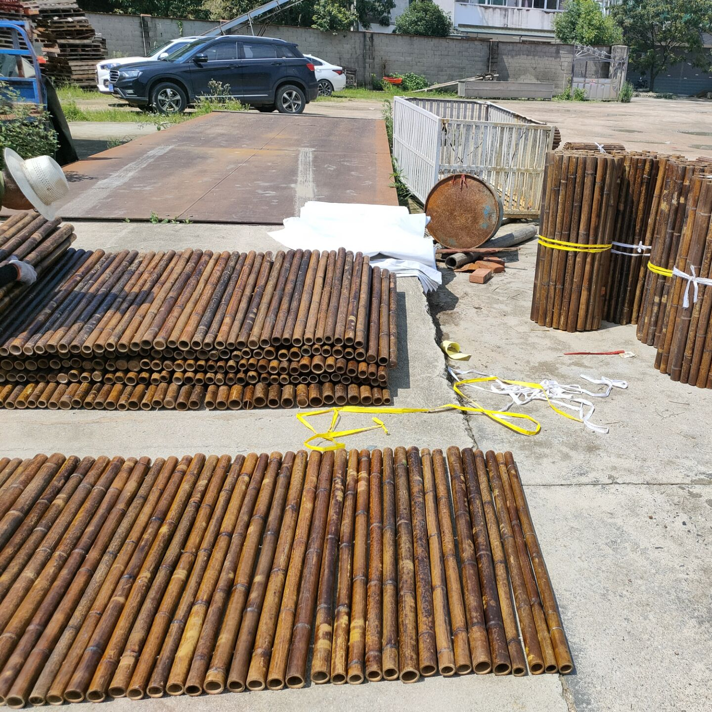 Заводская цена от производителя, зеленый бамбуковый столб, декоративный столб