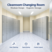 Armoire de rangement modulaire pour salle blanche, casier hygiénique en acier inoxydable pour vestiaire