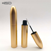 Emballage de tube de mascara en métal triangulaire en aluminium personnalisé Boîte de tubes de mascara vide emballage en plastique