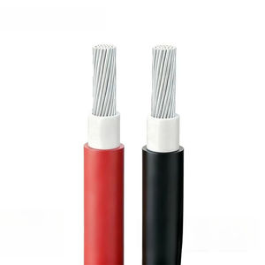 สายเคเบิลโซลาร์เซลล์แรงดันต่ำ ShangJin PV1-F ขนาด 10/12 AWG ทองแดงเคลือบดีบุก XLPE มาตรฐาน IP67 รองรับแรงดันไฟฟ้า AC2000V สำหรับสถานีไฟฟ้าโซลาร์เซลล์ - Product Image 1