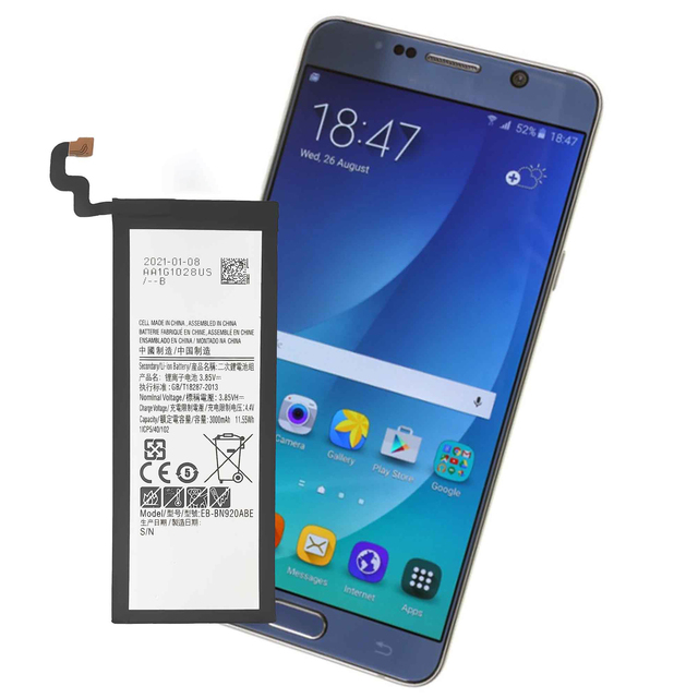 3000mAh EB-BN920ABE Li-ion Battery for Samsung Galaxy Note 5 N9200 N920t N920c Note5 SM-N9208 N9208 Battery