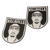 Conception Unique Patchs Impression Personnalisée En Relief 3D Visage Logo Uniformes De Football thermocollant TPU Silicone Badges