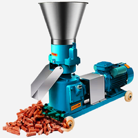 Machine à Granulés à Moteur Diesel Meilleure Vente, Broyeur de Ferme Granulateur Alimentaire pour Animaux à Quatre Rouleaux, Machines de Traitement des Granulés Sans Moteur