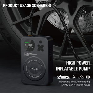 Mini Bomba de Aire Digital de 22 Cilindros, <span class=keywords><strong>12V</strong></span>, 150 PSI, con Material ABS - Arrancador de Emergencia para Auto y Compresor con Luz de Emergencia - Product Image 2