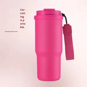Taza de Café Aislada al Vacío de Acero Inoxidable de 25 oz con Tapa para Automóvil y Uso <span class=keywords><strong>en</strong></span> Exteriores, Taza de Regalo para Bebidas Frías y Calientes - Product Image 2