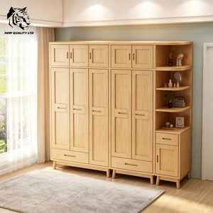 furniture factor best price customized small moq eco-friendly slide <b>wardrobe</b> personalized bedroom furniture solid wood <b>wardrobe</b> - Product Image 1