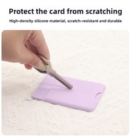 Étui de téléphone magnétique en silicone tendance personnalisé, porte-cartes, portefeuille magnétique en silicone, porte-cartes de crédit pour iPhone Magsafe