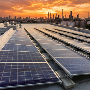 High Quality Aluminum Ballasted Flat Roof <b>Solar</b> Mount Structure OEM Custom Size 60m/s Wind Load 3KN/m² Snow Load - Product Image 3