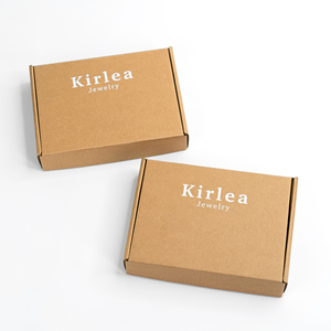 20x14x4cm <b>Small</b> Custom Logo Kraft Mailer Box Recyclable Corrugated Paper <b>Gift</b> Box for <b>Small</b> Clothing Lingerie Jewelry Shipping - Product Image 6