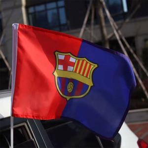 Wholesale Logo Car Window Digital Printing Polyester Material Custom Size Portable Hanging <b>Flags</b> - Product Image 3