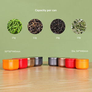 Petits ronds/carrés <span class=keywords><strong>Orange</strong></span> or bonbons épices emballage de thé en vrac boîtes à thé boîte à thé - Product Image 4
