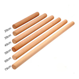 Bâtons en bois naturel manche rond non fini bois rouge violet canne à pêche goujons <span class=keywords><strong>bambou</strong></span> noir noyer bâton artisanat - Product Image 4