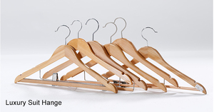 <span class=keywords><strong>Cintres</strong></span> en bois plats à un seul niveau pour armoire, personnalisables avec logo, pour vêtements, costumes et manteaux – Vente en gros - Product Image 2