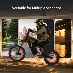 Moteur électrique 3000W sans balais, batterie au lithium 48V 21AH, cadre en alliage d'aluminium, cyclomoteur électrique hybride pour la conduite hors route en montagne - Product Image 3