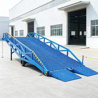 Niveleur de quai mobile robuste 8T 10T, rampe de chantier mobile, pont de chargement de conteneurs pour chariots élévateurs