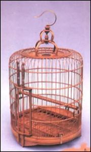 Ardıç kuş kafesi bambu butik komple aksesuar seti okyanus kafes fabrika oyma myna kuş kafesi büyük el - Product Image 5