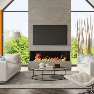 Support <span class=keywords><strong>TV</strong></span> électrique moderne de 1m de vapeur d'eau de flamme de feu de LED réaliste pour l'usage domestique - Product Image 1