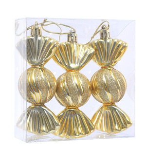 Nuevas Decoraciones Navideñas Transfronterizas: Adornos Colgantes de Plástico Electrochapado para Árbol de Navidad, Bolas y Adornos para Árbol. - Product Image 5